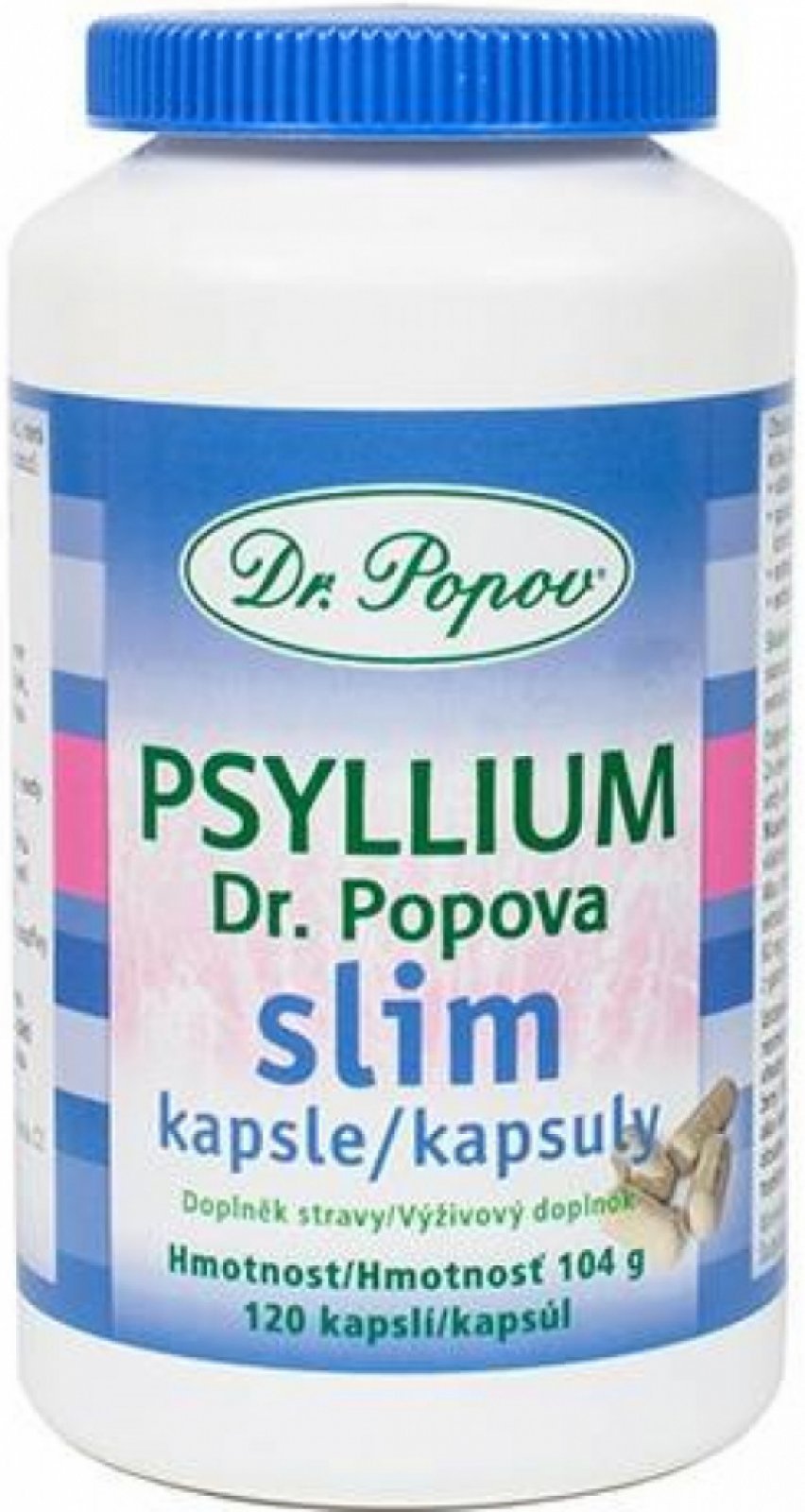 Dr. Popov Psyllium SLIM 120 kapslí